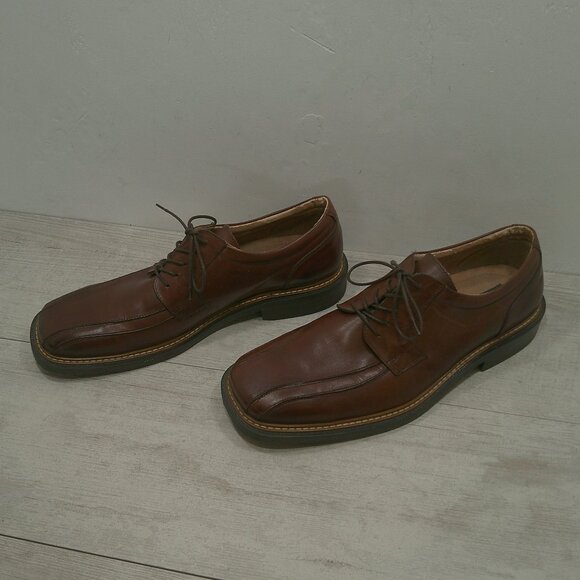 Sketchers Casual Style Brown Leather Lace up Loafer Shoe Made in Italy Size 12 - Picture 12 of 14